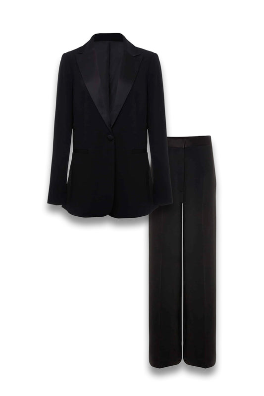 Elandra Black Tux Blazer and Trousers