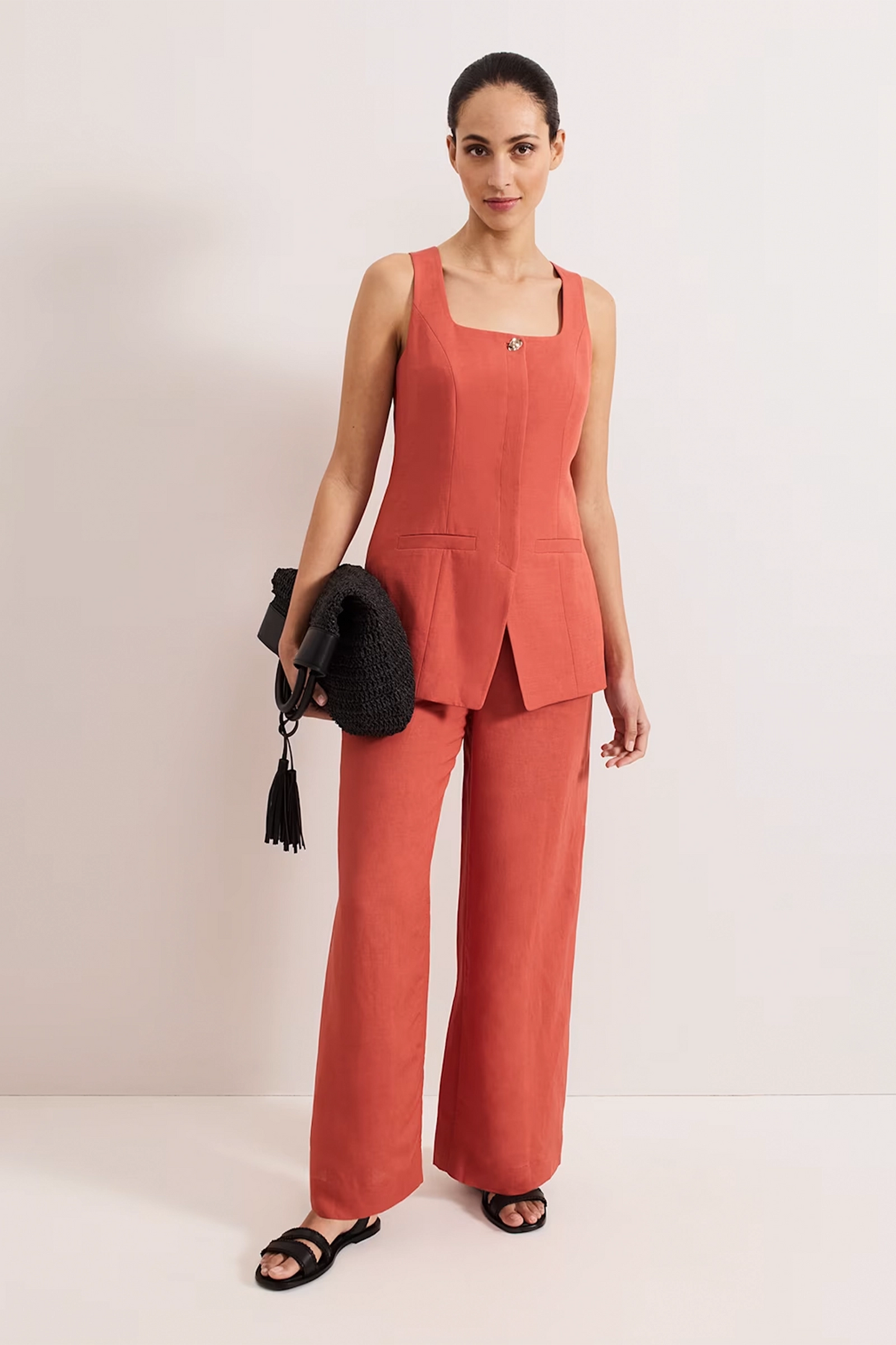 Lottie Linen Blend Waistcoat