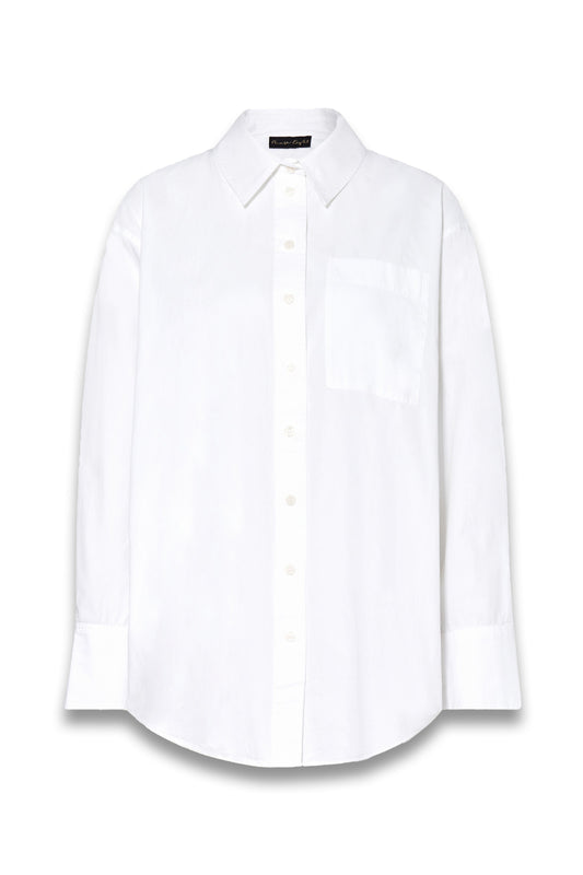 White Cotton Oversized Shirt