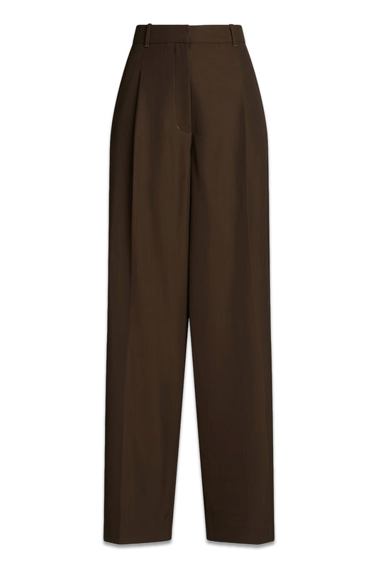 Twill Wide-leg Pants