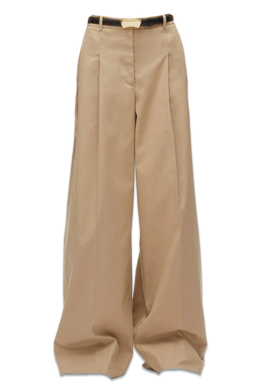 Wide Leg Khaki Trouser