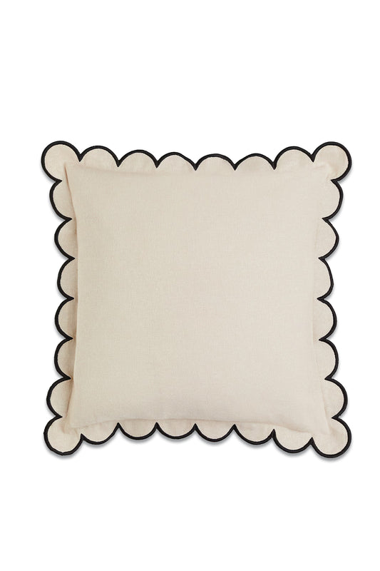 Linen-blend cushion cover