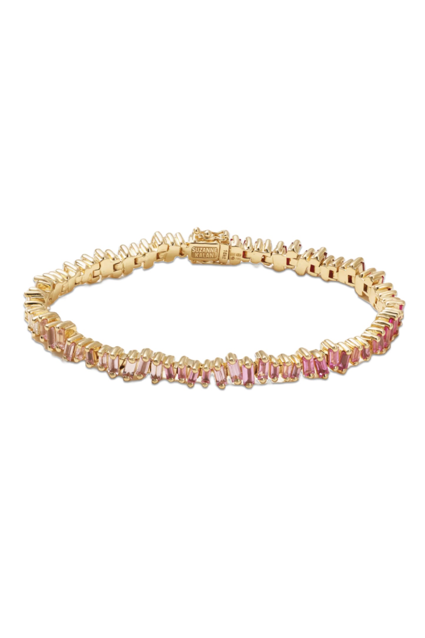 18-karat gold, sapphire and diamond tennis bracelet