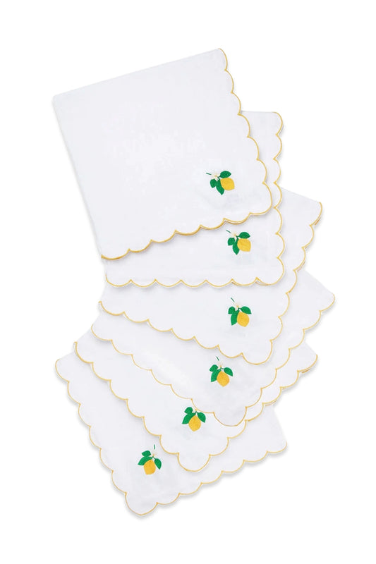Lemon Drop Embroidery Napkin (Set of 6)