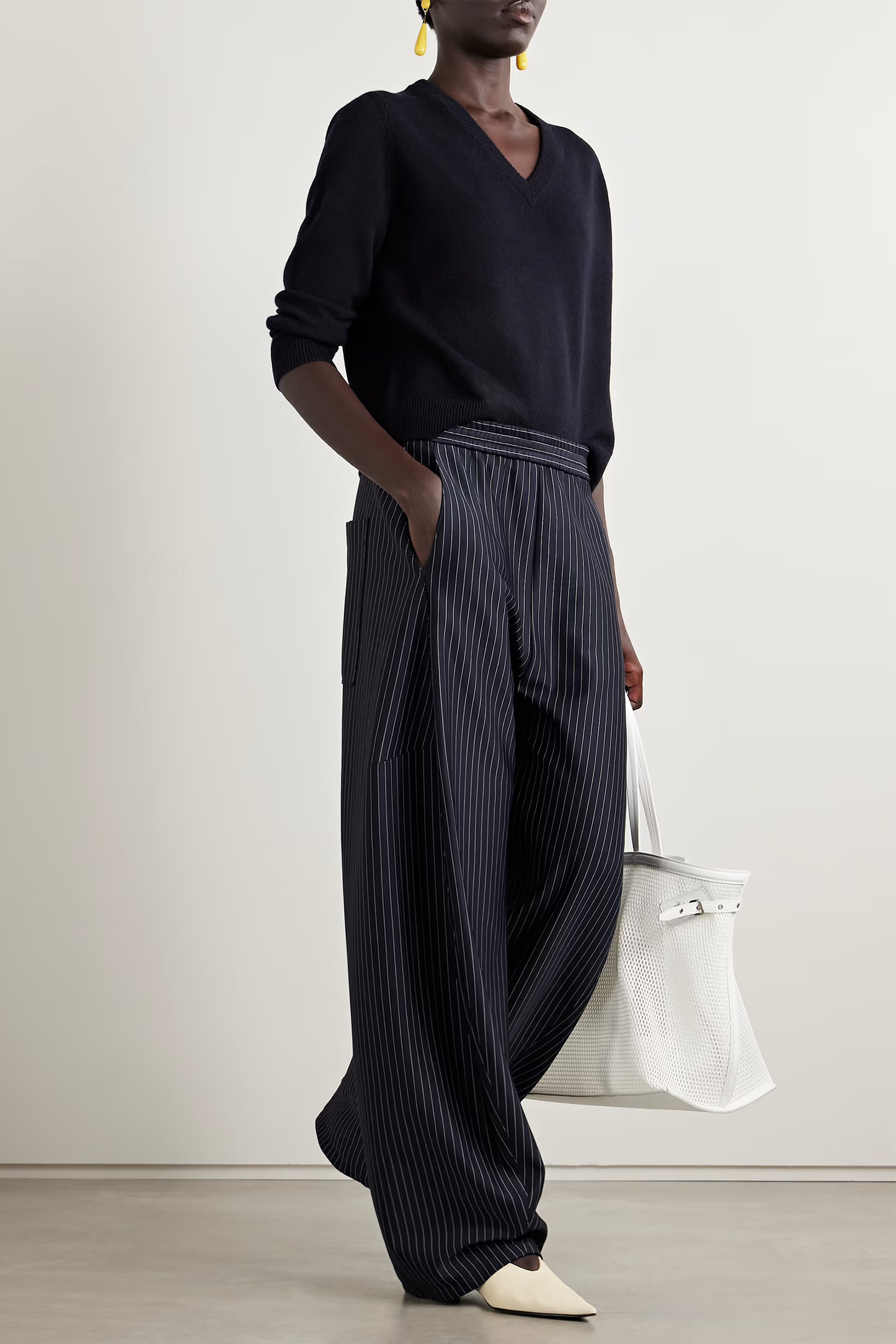 Winslow Pinstriped Jersey Pants