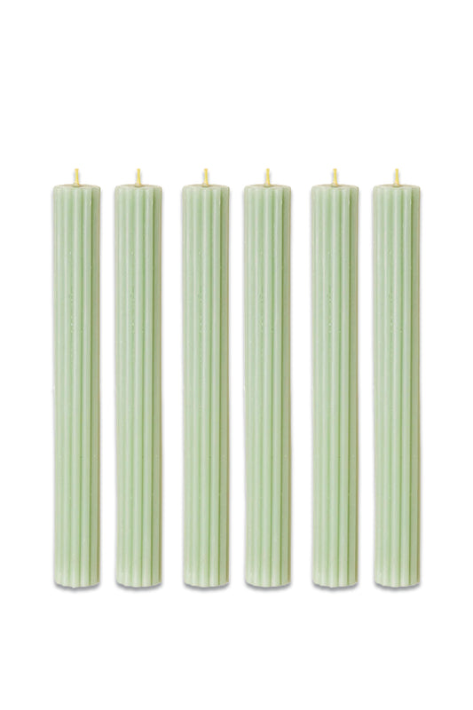 Ribbed Beeswax Candles Pack