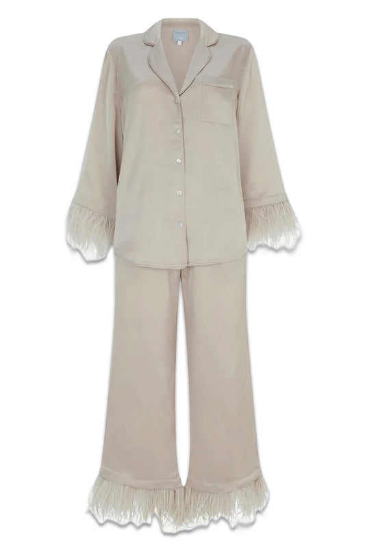 Neutral Feather Pyjama Set