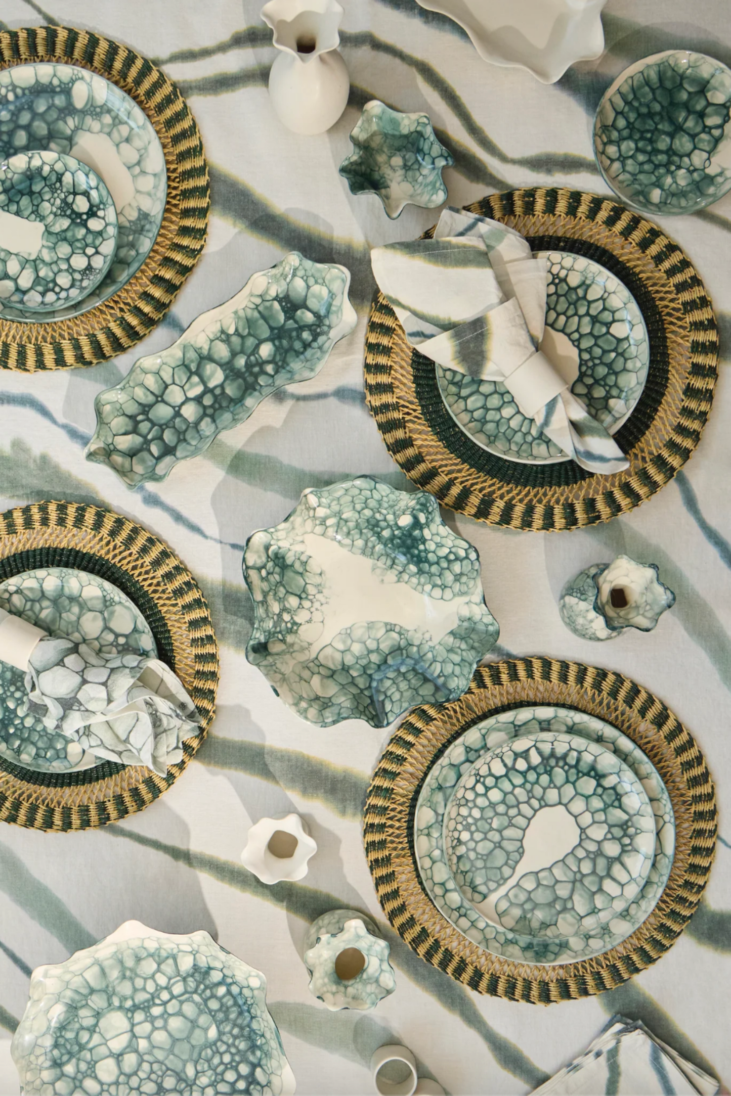 Woven Placemat in Teal - Set of 4