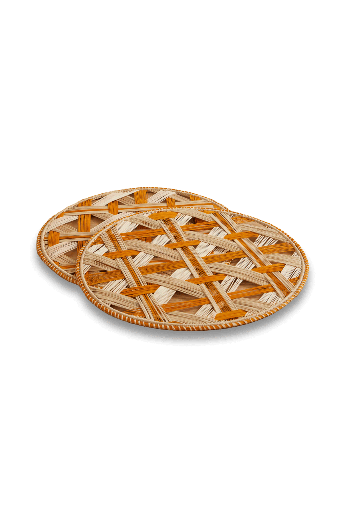 Set of 2 Straw Placemats