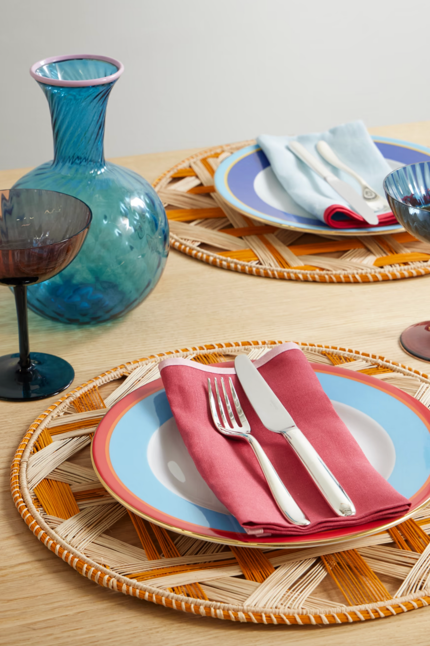 Set of 2 Straw Placemats