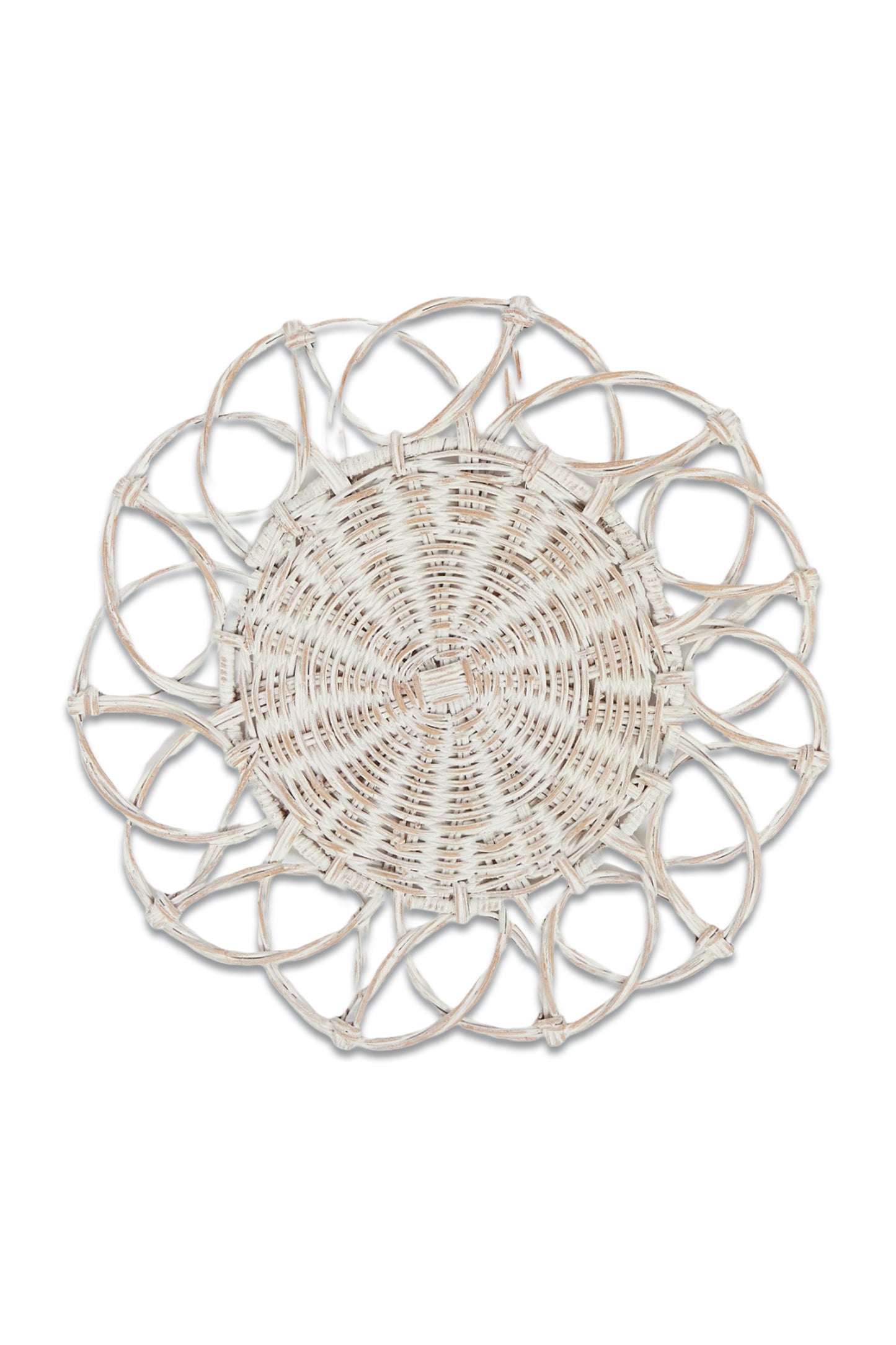 White Portofino Rattan Placemats