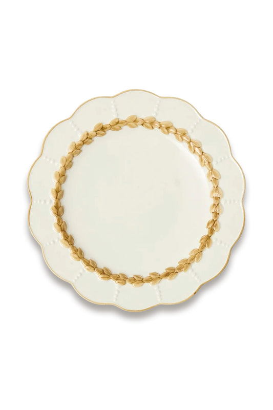 Putty Laurel Dinner Plate