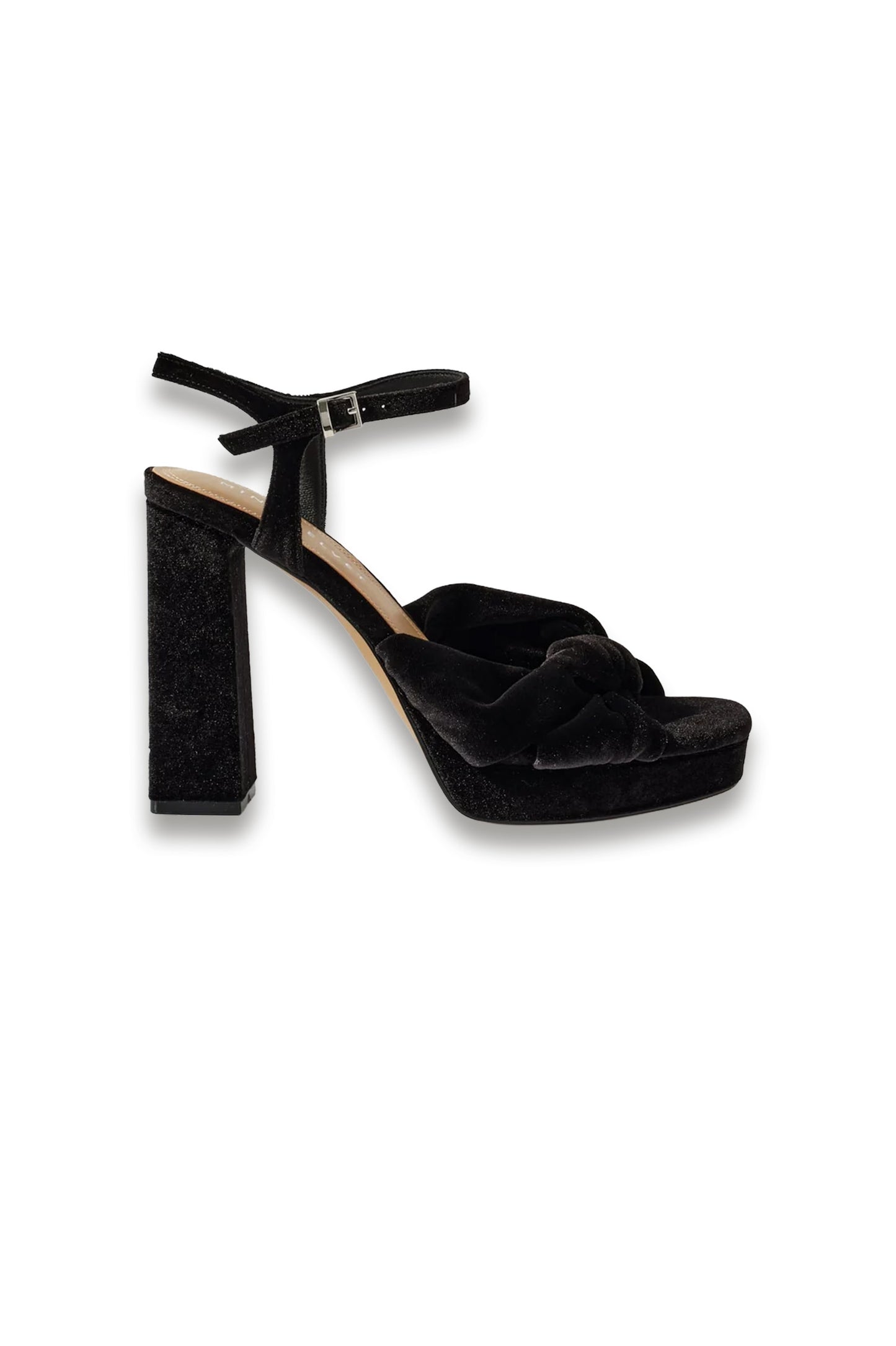 Amy Black Velvet Platform High Heels