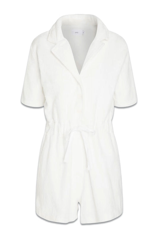 Cotton-terry Playsuit
