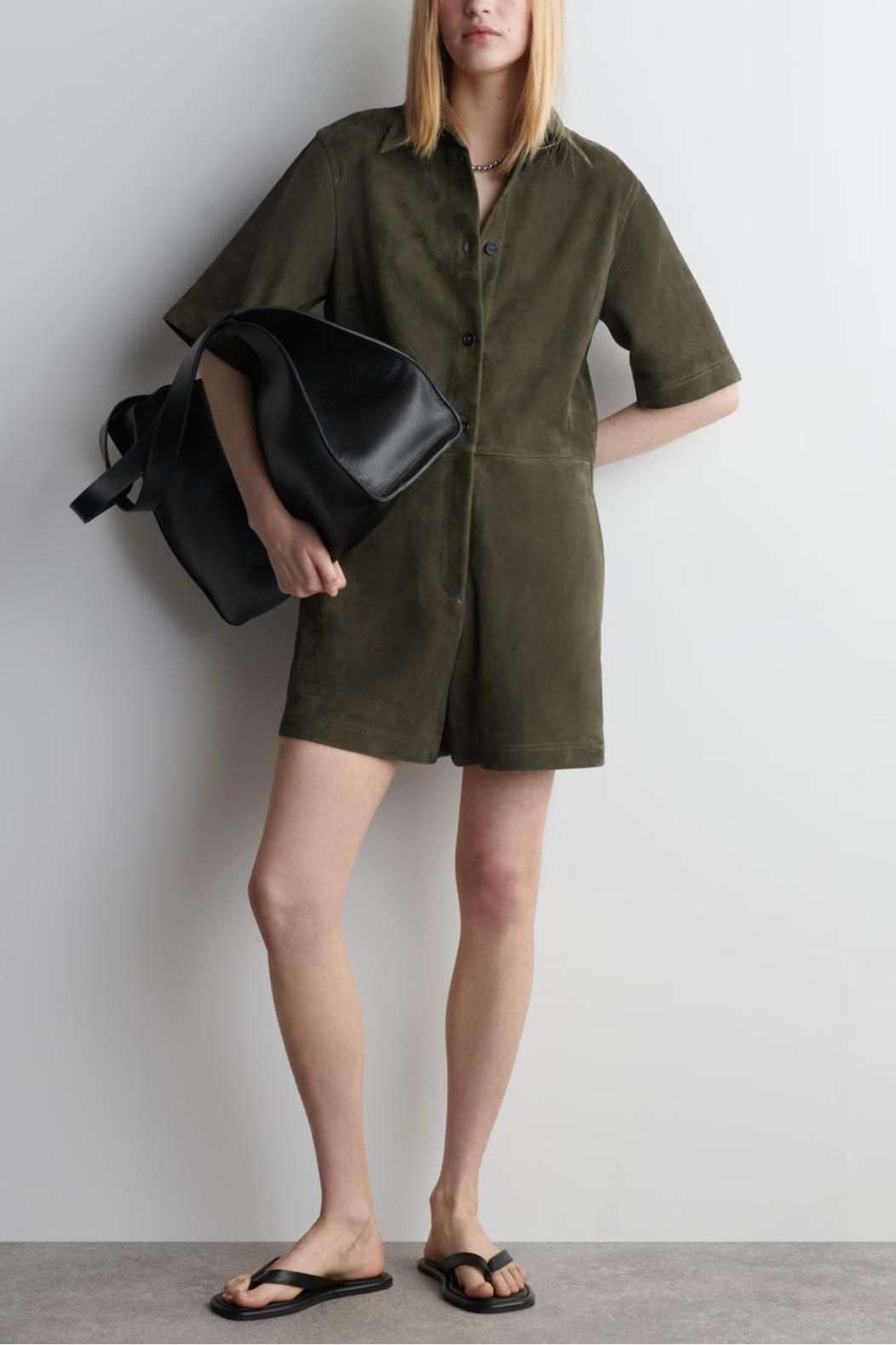 Suede Playsuit