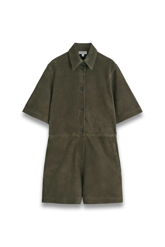 Suede Playsuit