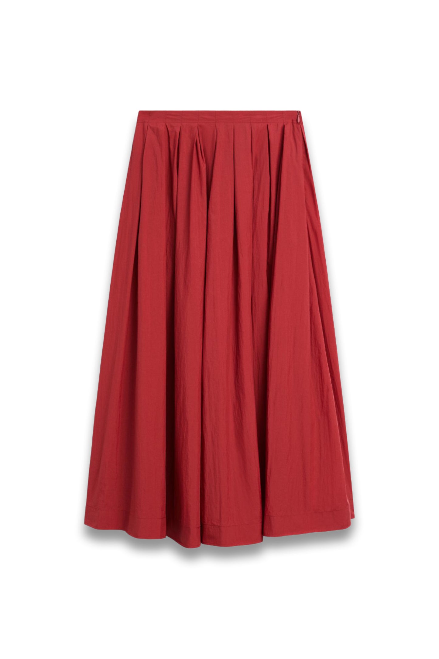 Long Technical Box Pleat Skirt