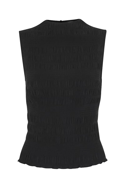 Plisse Sleeveless Top