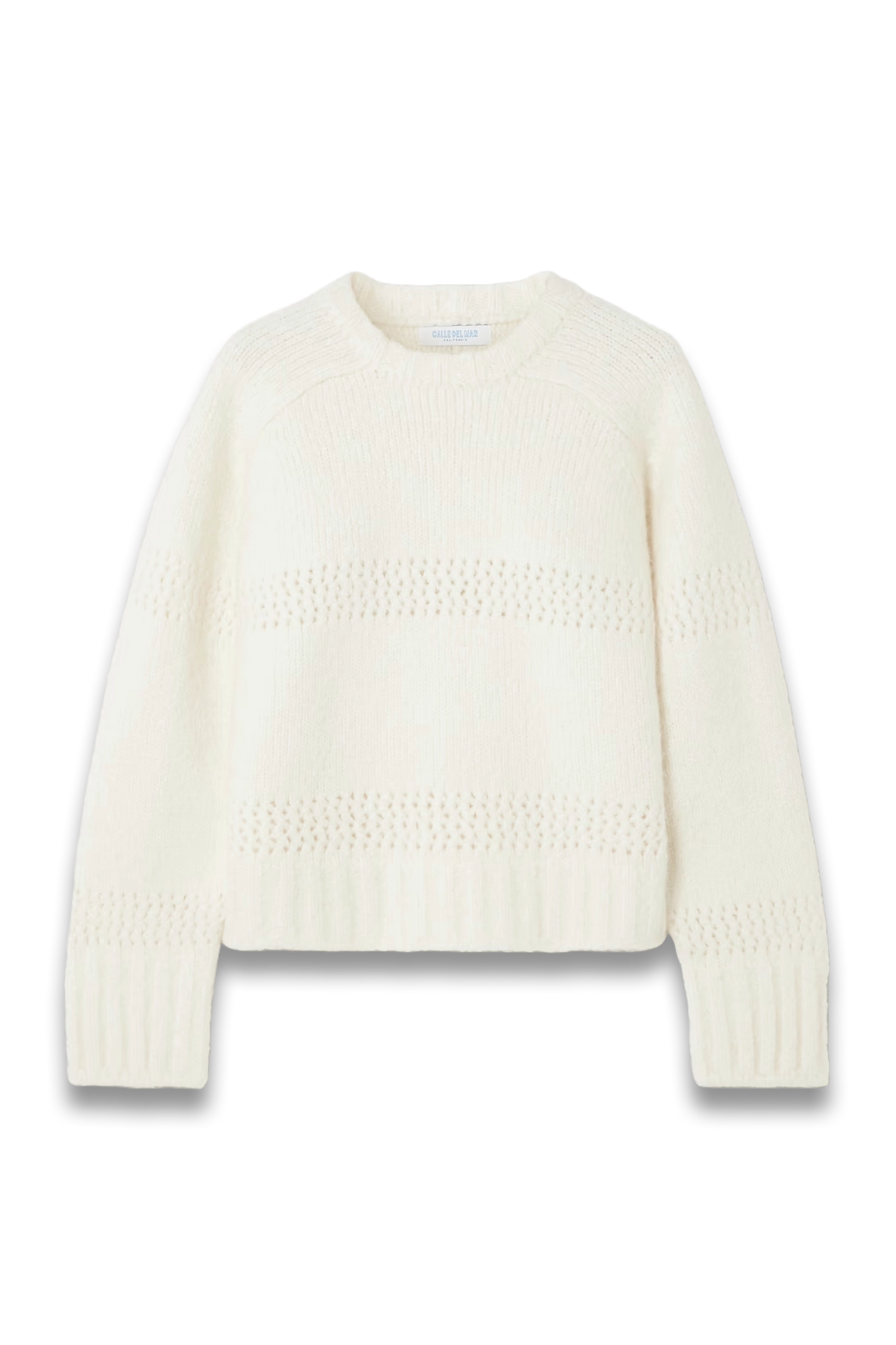 Pointelle-Knit Cashmere and Silk-Blend Sweater