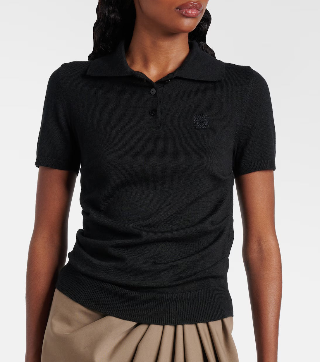 Cashmere and Silk Polo Shirt
