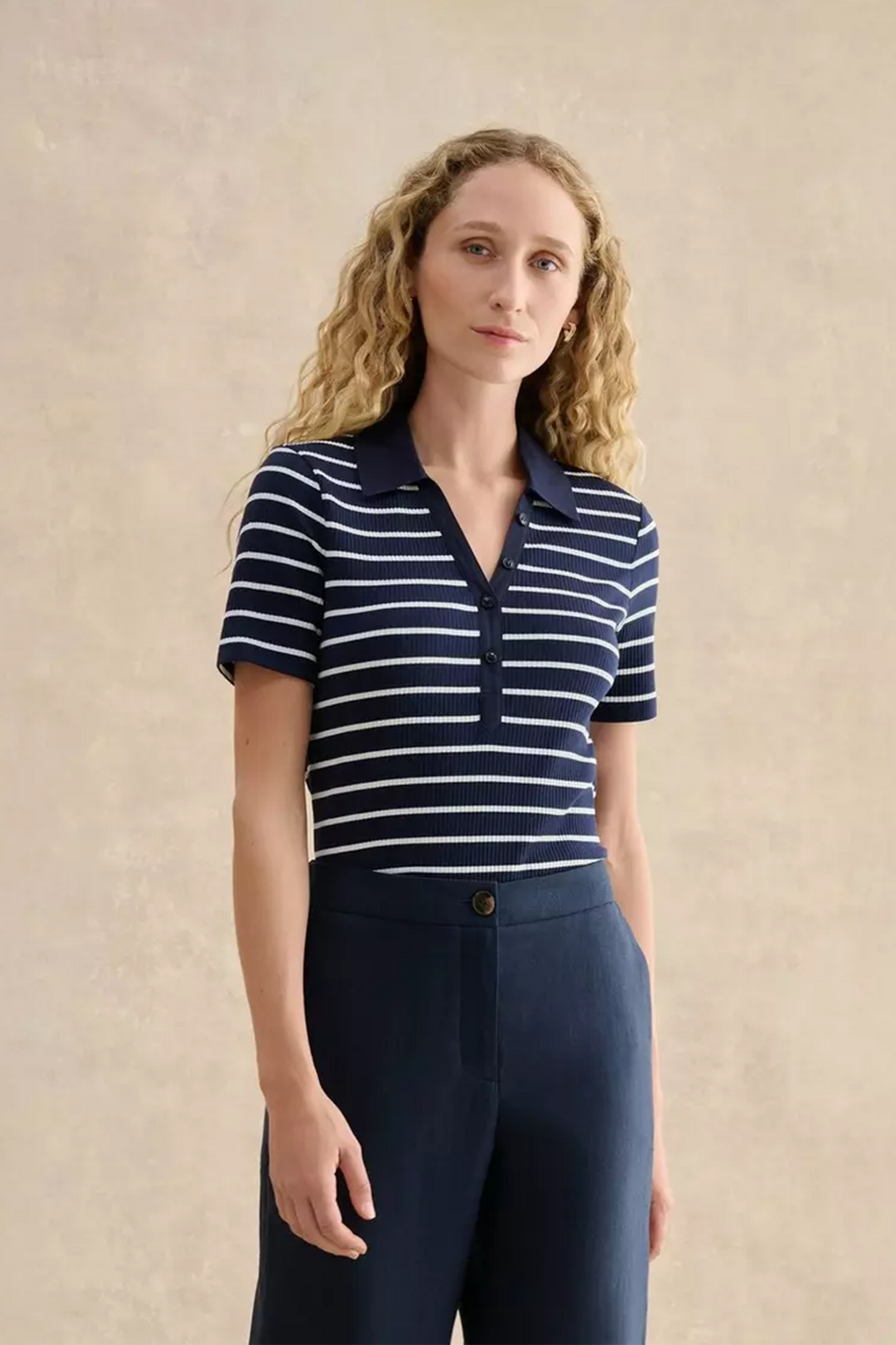 Merle Striped Ribbed Shirt