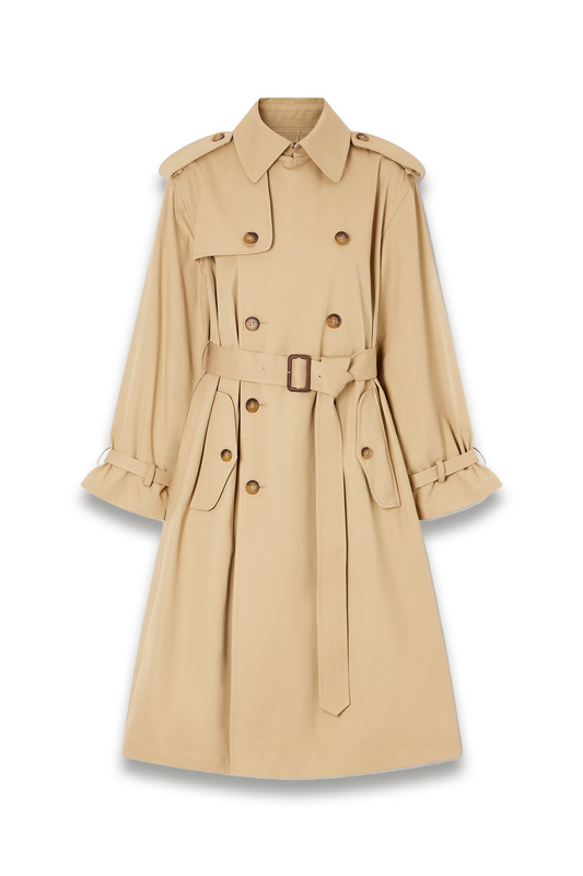 Belted Cotton-gabardine Trench Coat