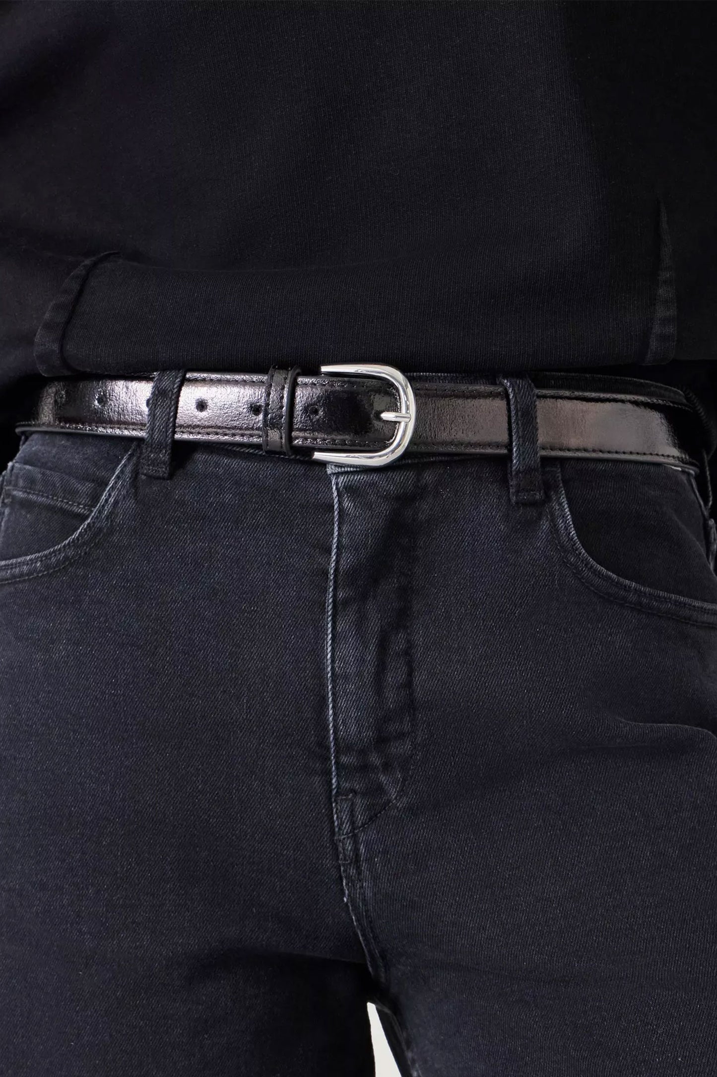 Polly Patent Leather Belt