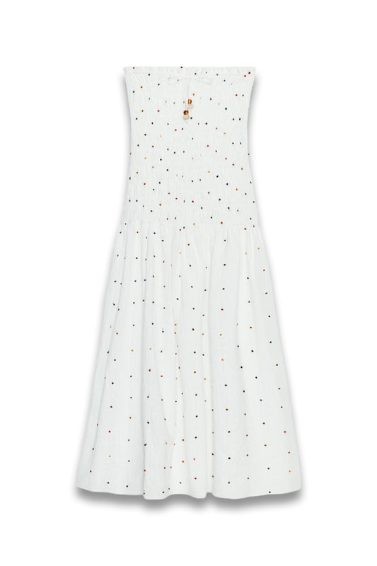 Pompom Midi Dress