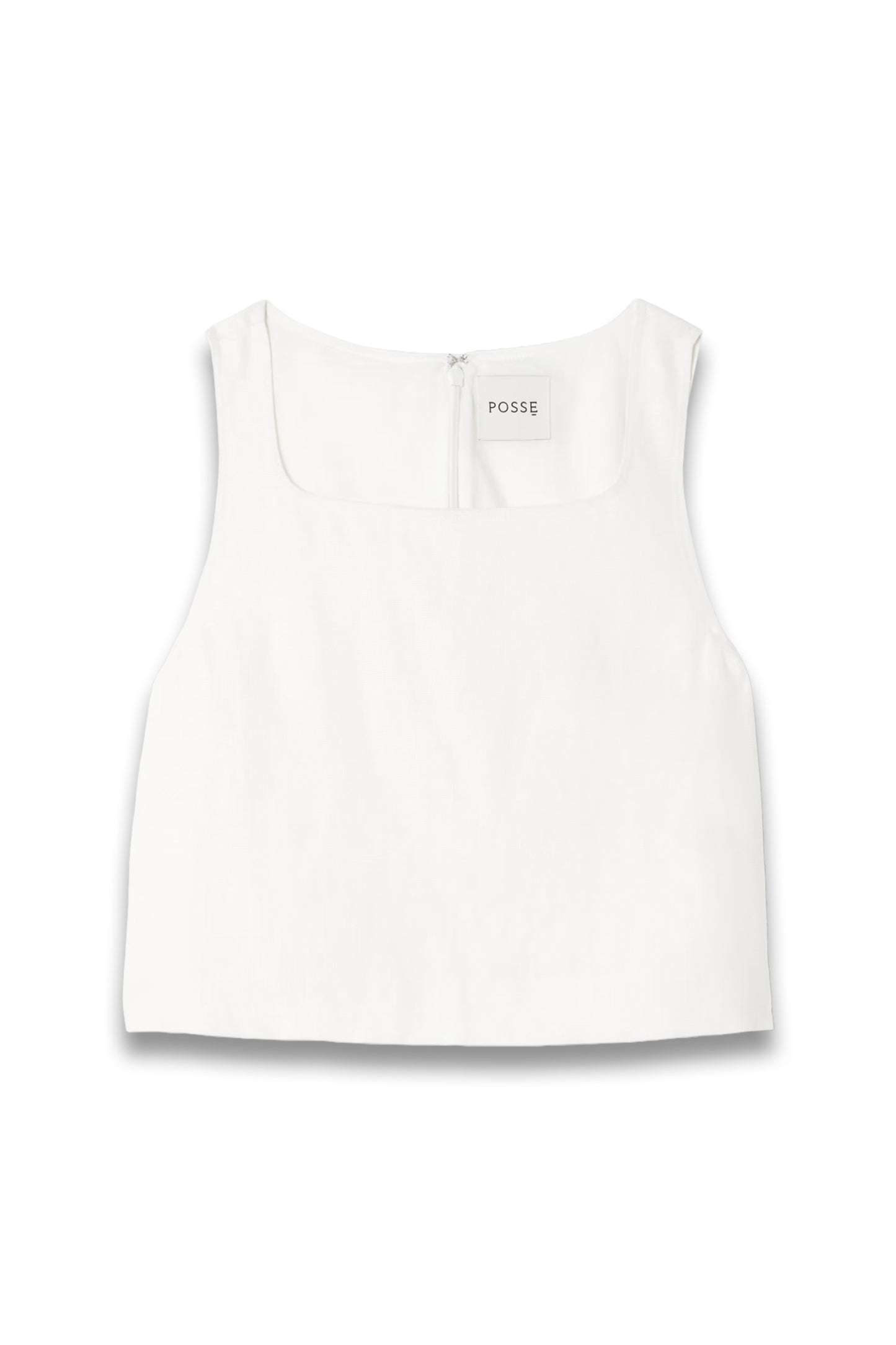 Val Cropped Linen Top