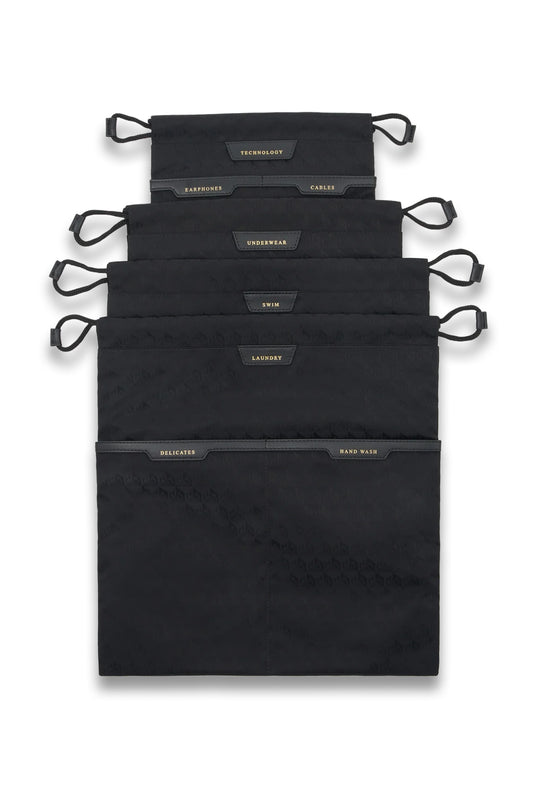 Logo Drawstring Pouches Set