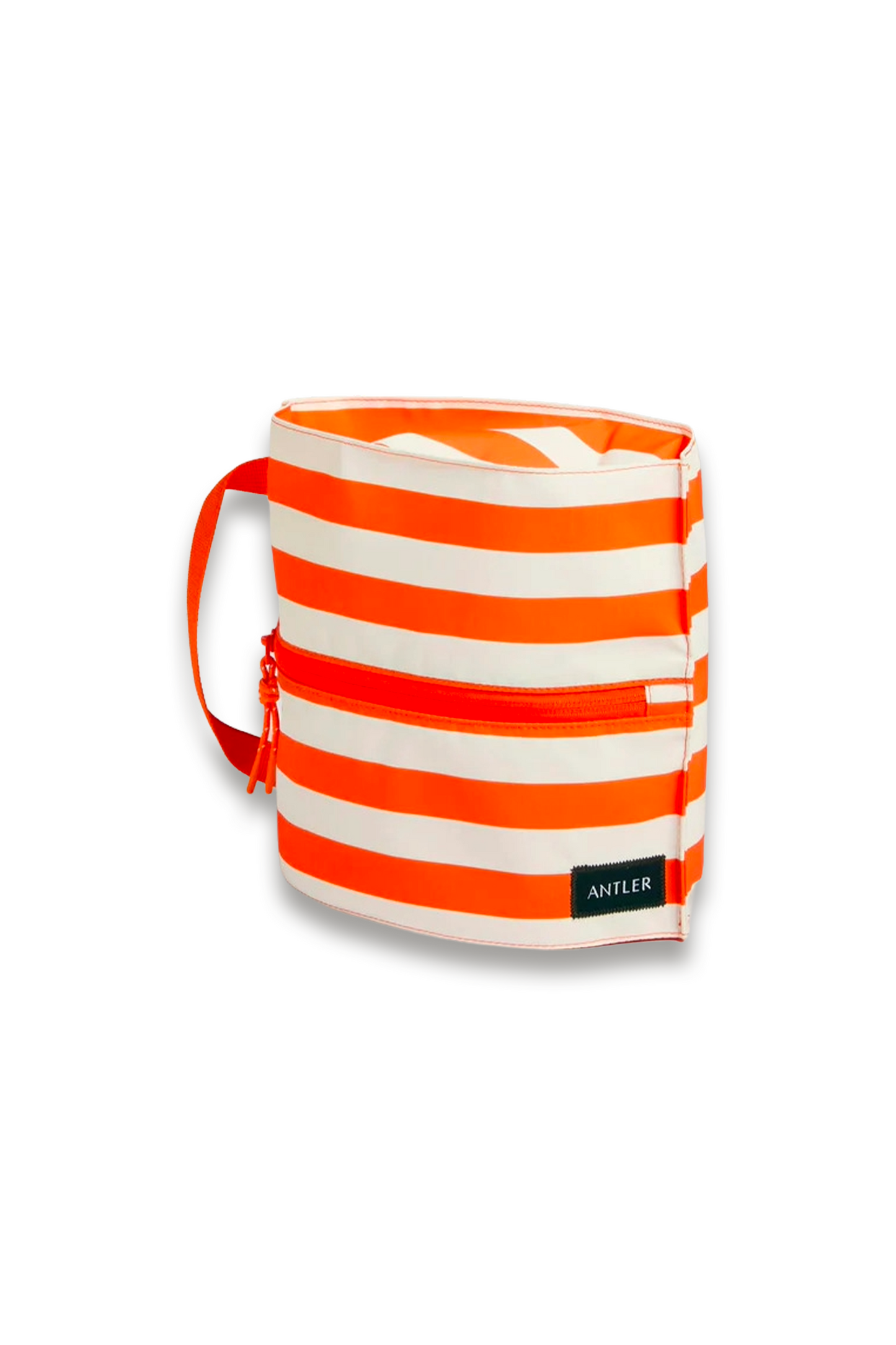 Summer Capsule Stripe Poolside Pouch in Coral