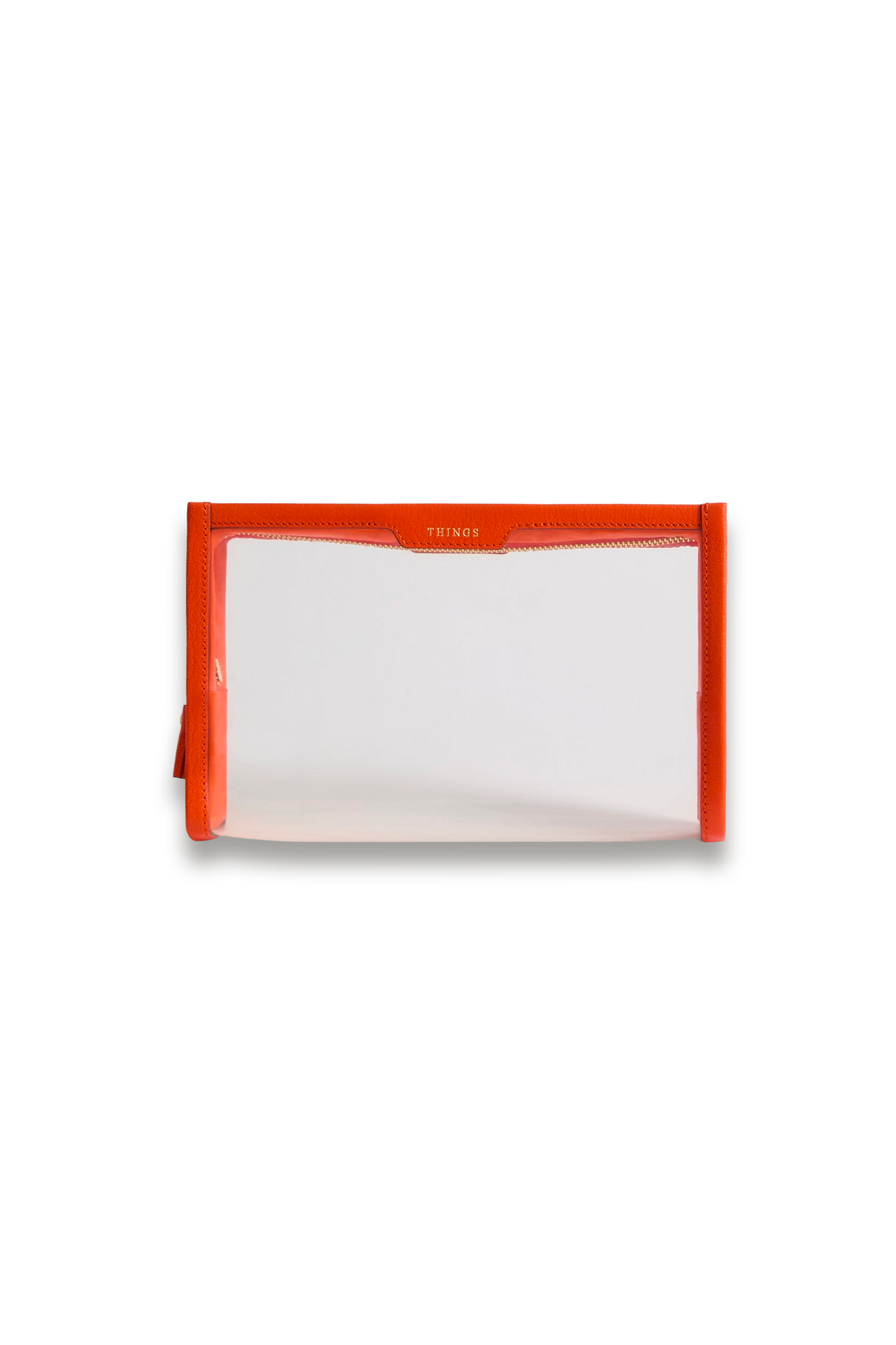 Things Pouch Capra Leather in Clementine