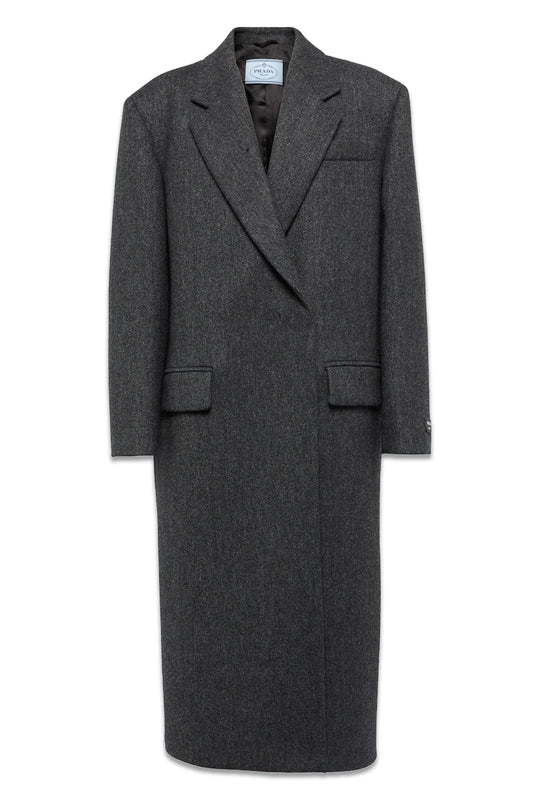 Oversized Double-breasted Wool Coat