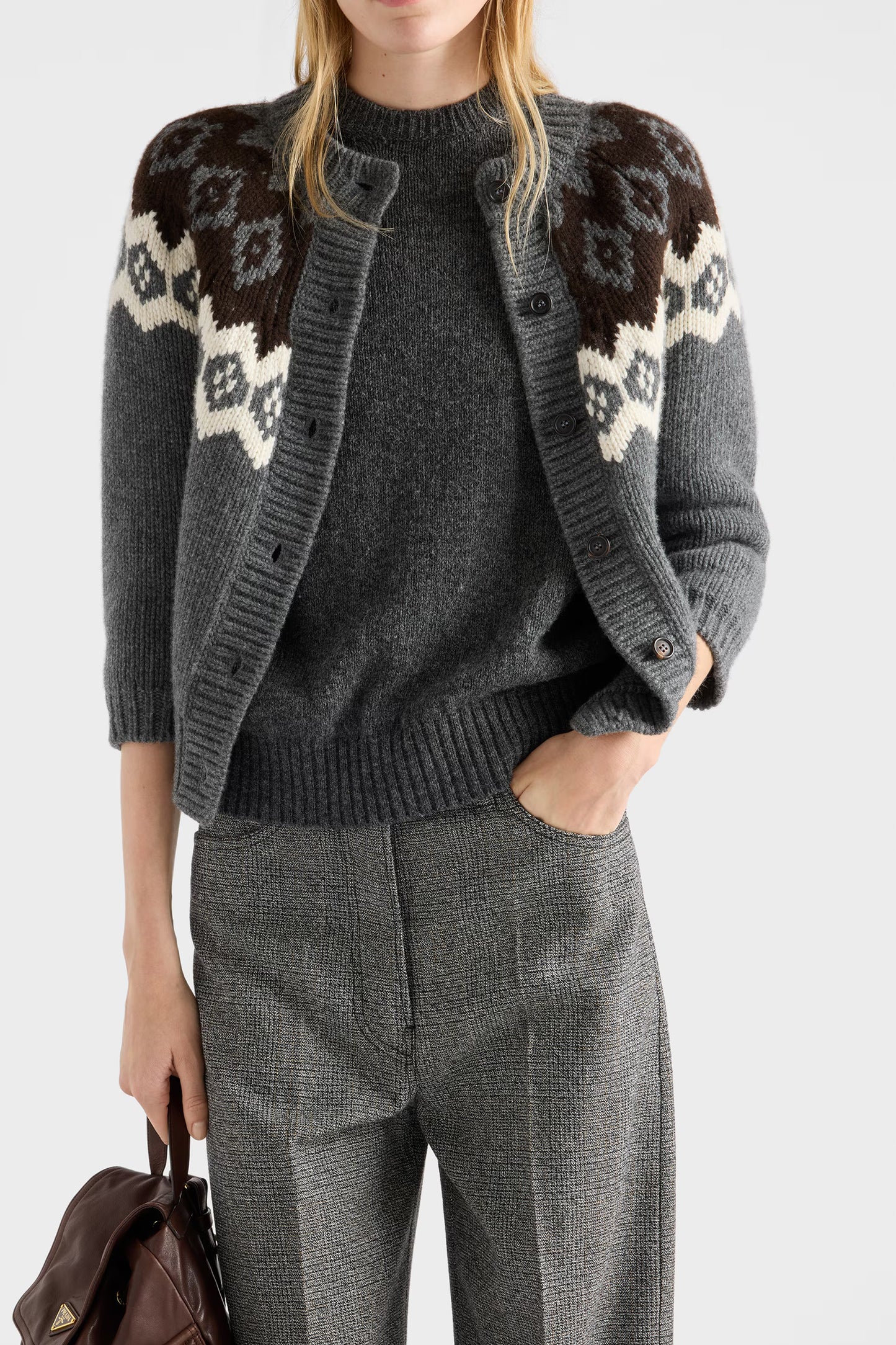 Wool and cashmere cardigan