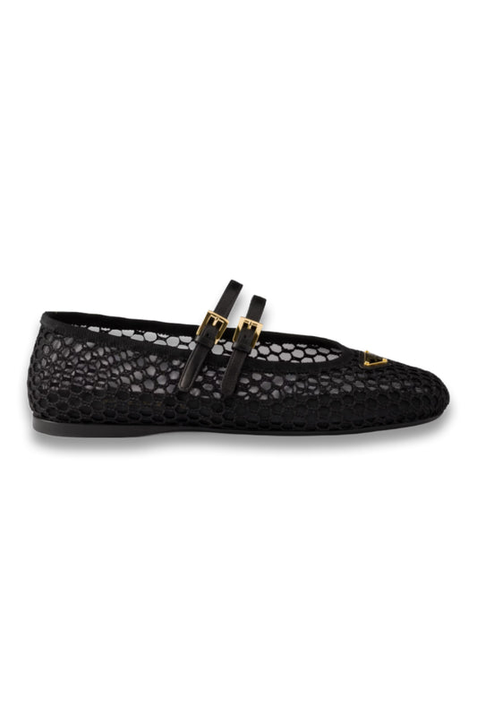 Mesh Fabric Ballerinas