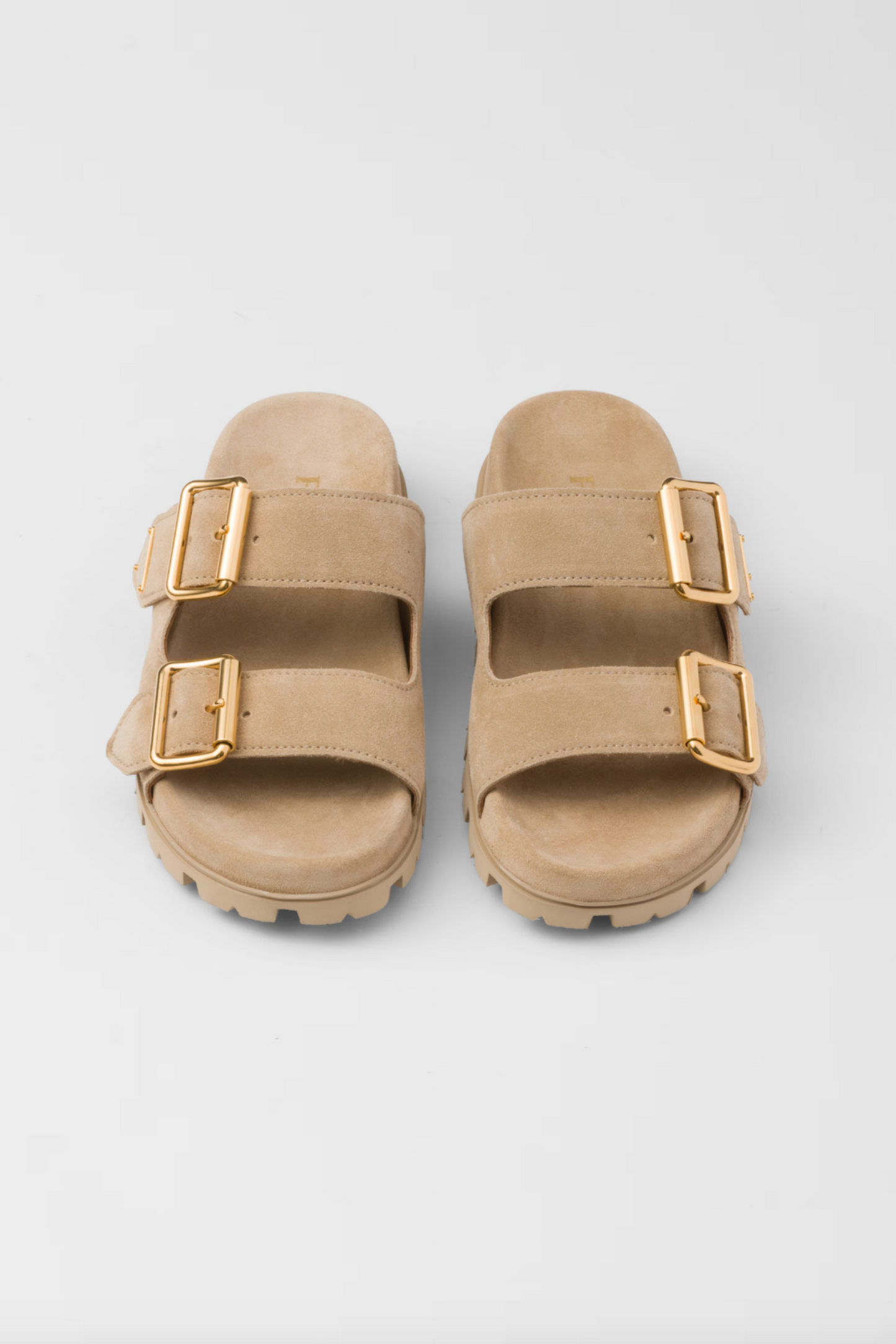 Suede Strap Slides
