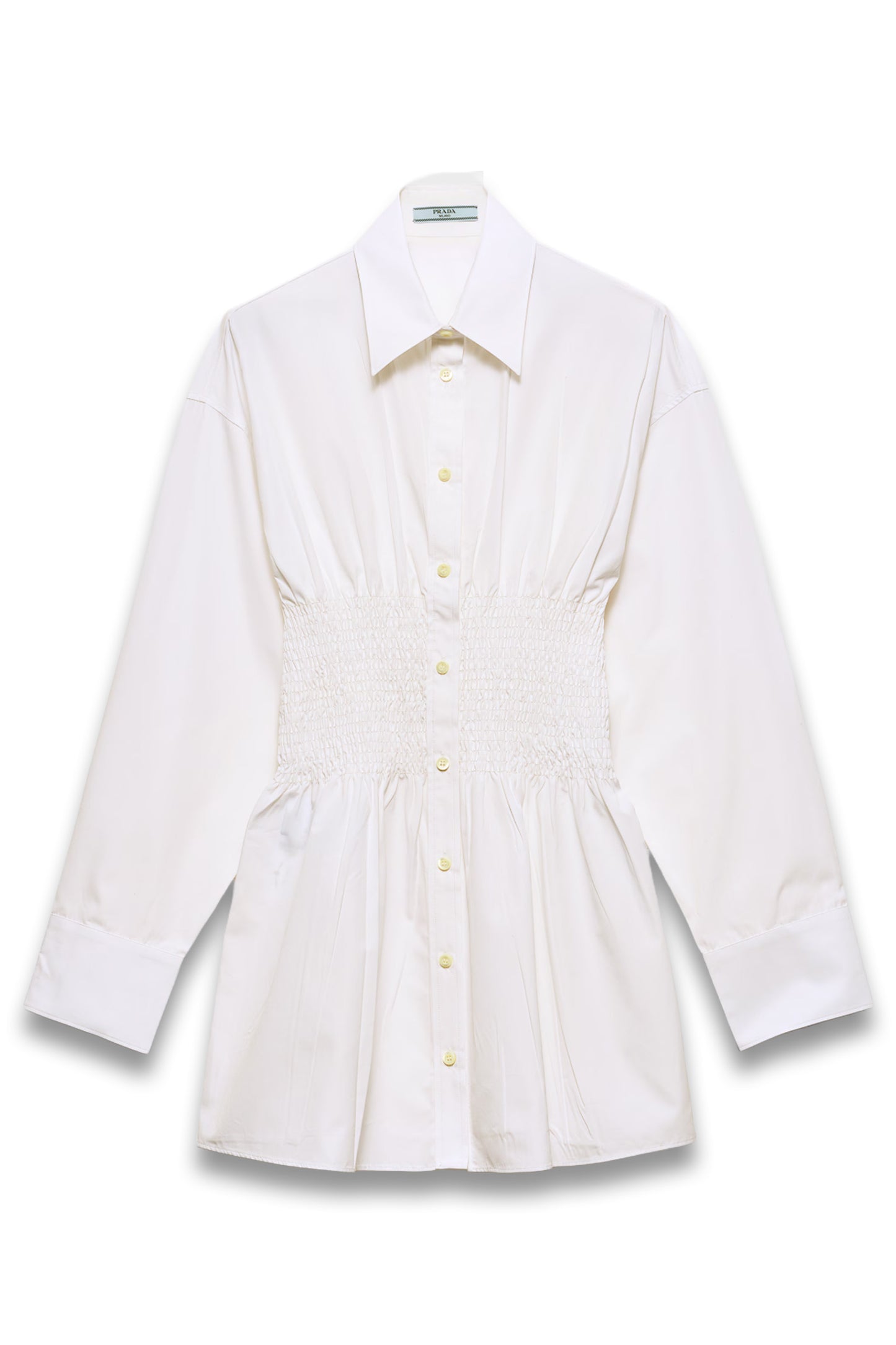 Poplin Shirt With Smocking
