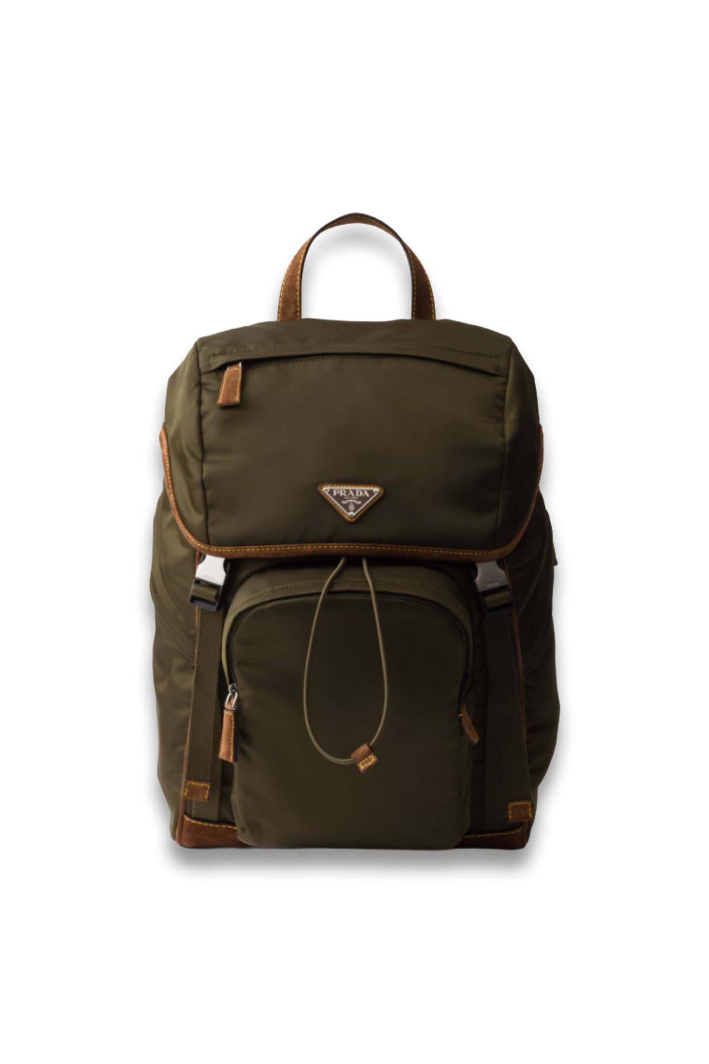 Re-Nylon And Suede Backpack