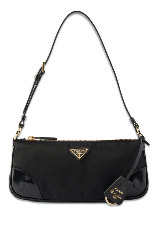 Re-Edition Nylon And Leather Shoulder Bag