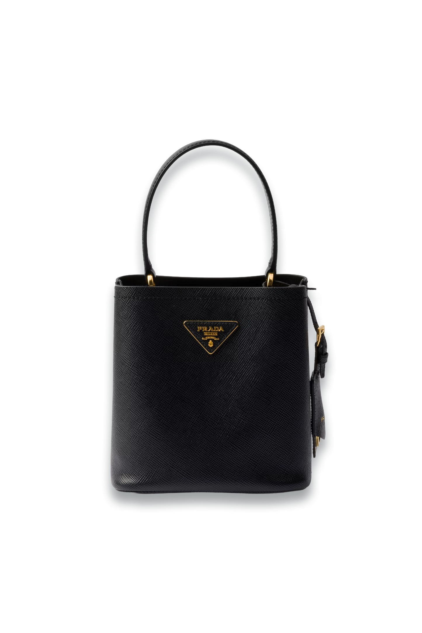 Black Prada Panier Saffiano Leather Mini-Bag