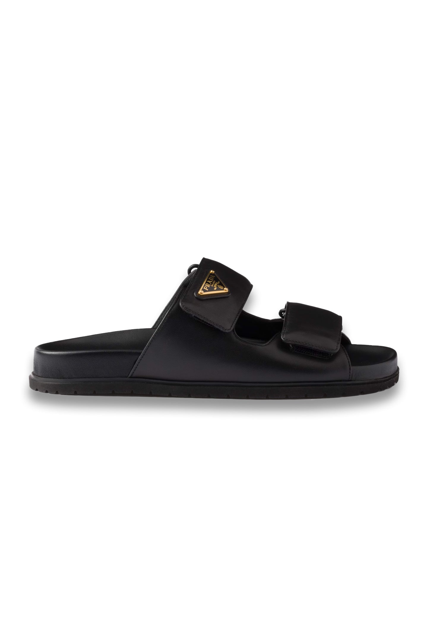 Nappa leather slides