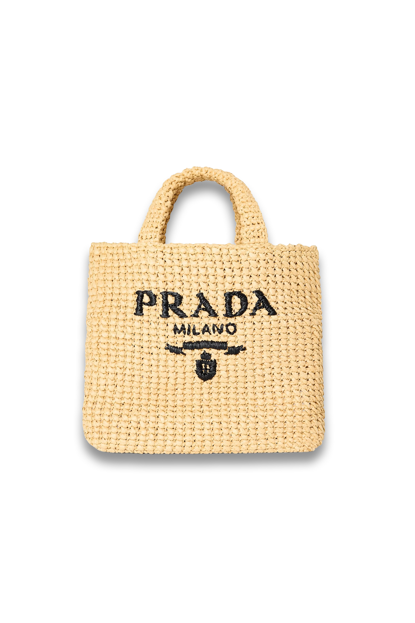 Women's Small Crochet Straw Bag
