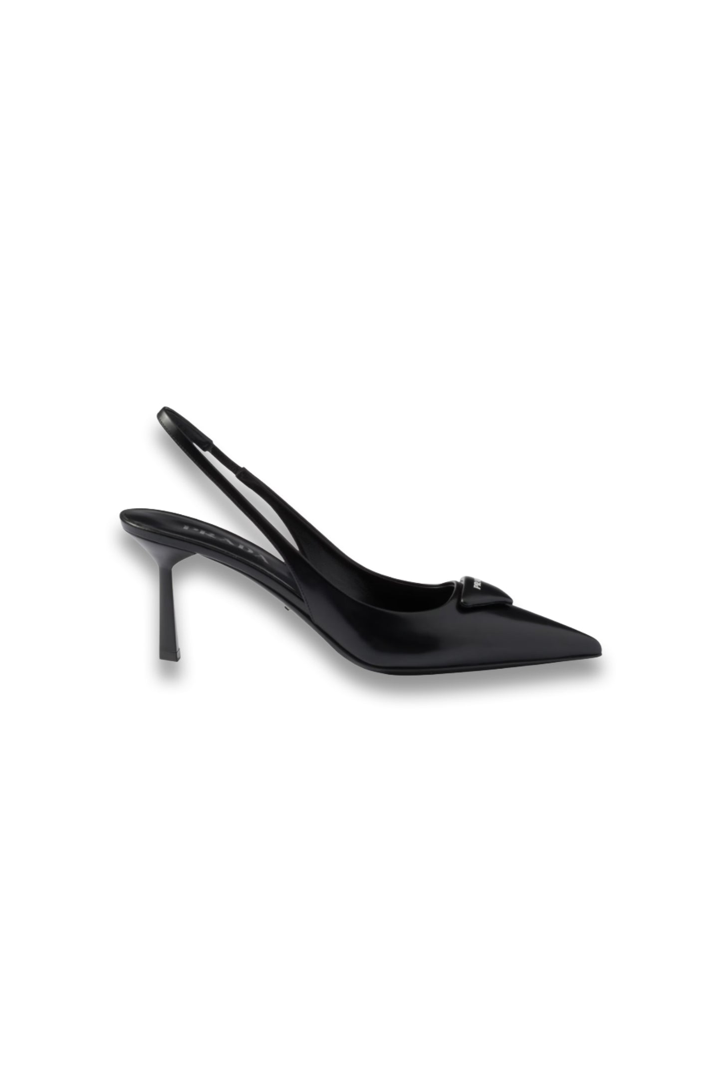 Brushed Leather Slingback Pumps