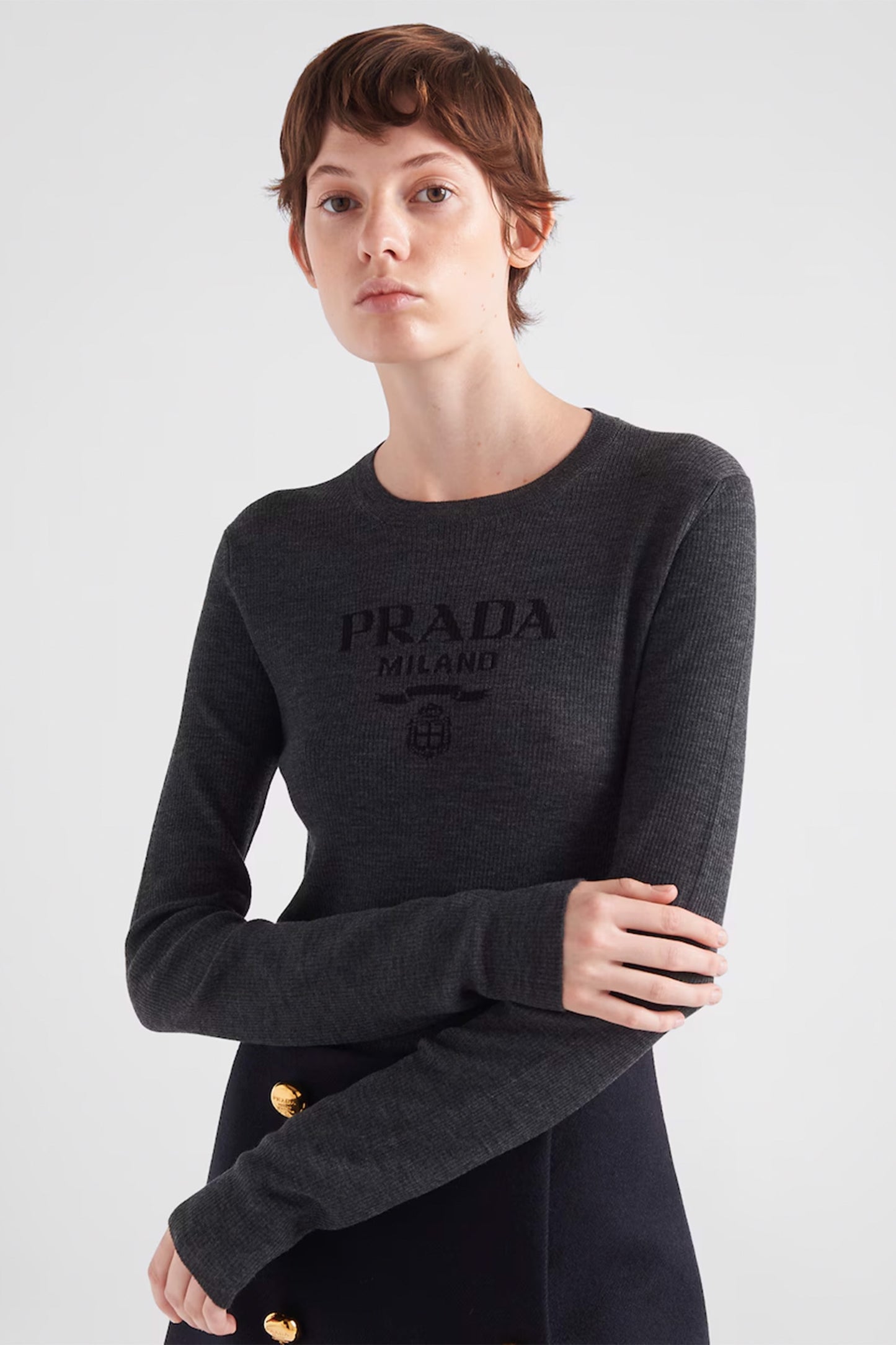 Superfine Wool Crew-neck Sweater