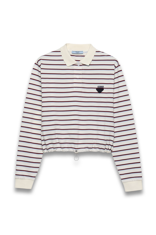 Striped Piqué Polo Shirt