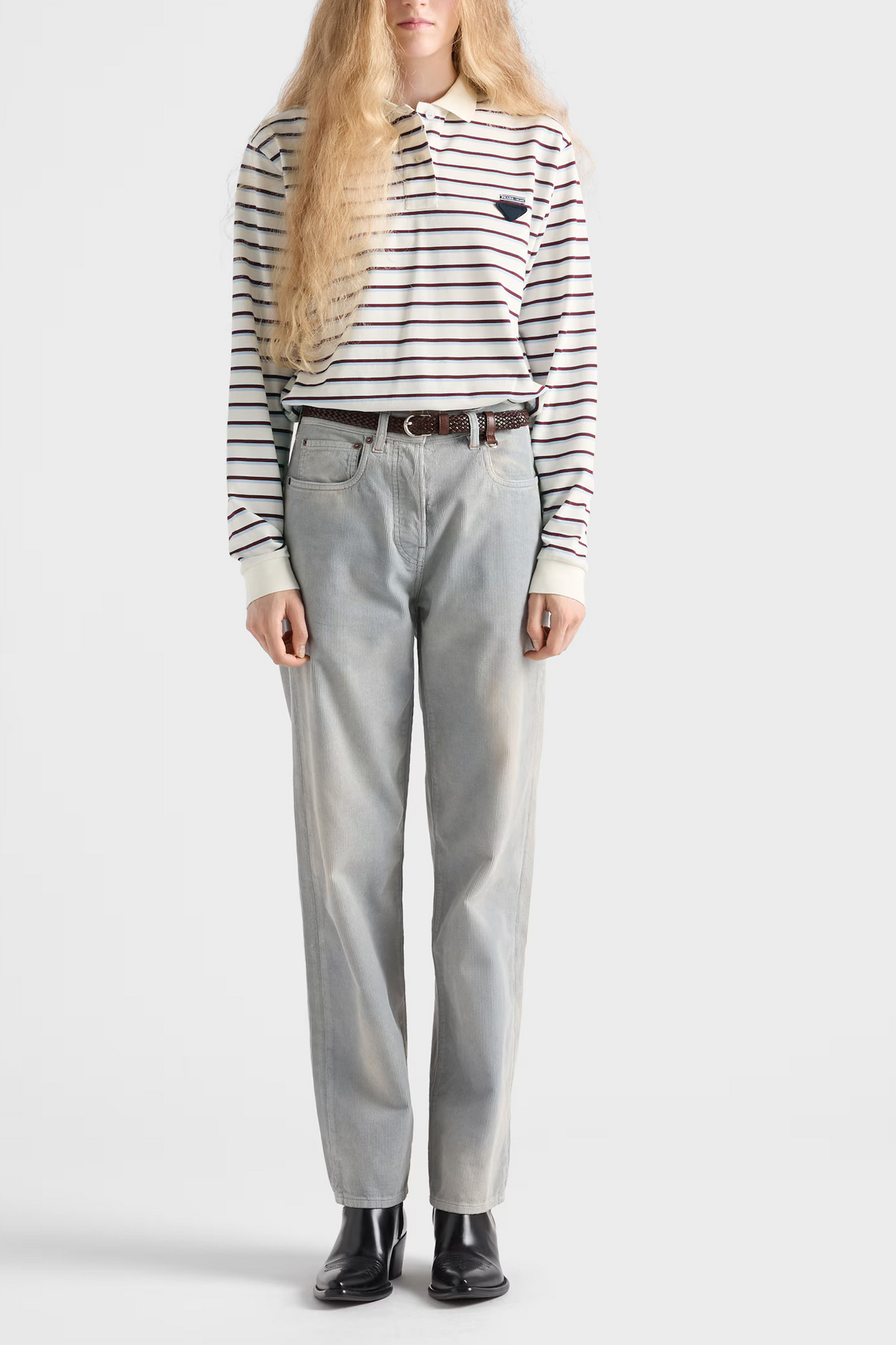 Striped Piqué Polo Shirt