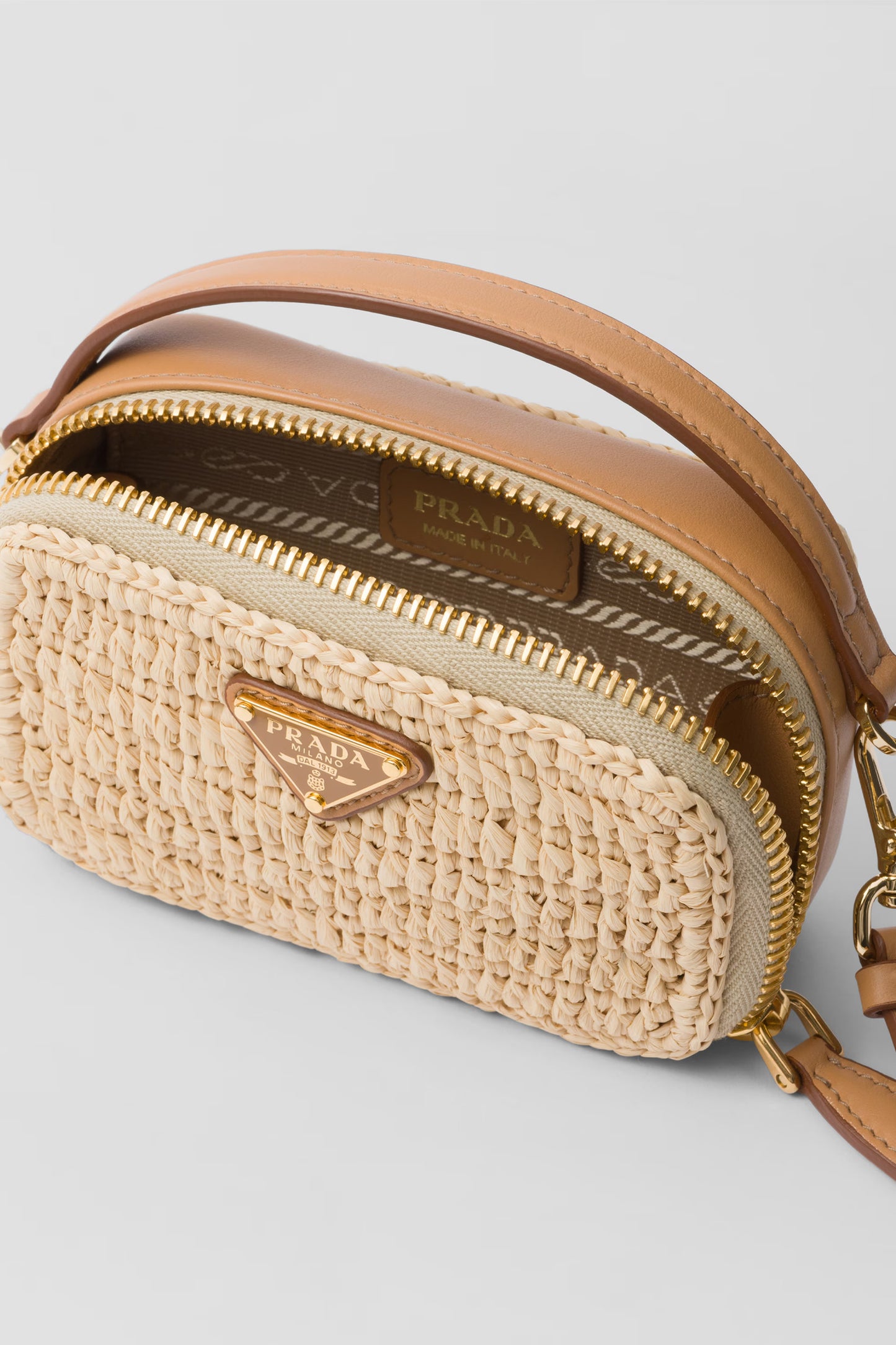 Crochet and Leather Mini-Pouch