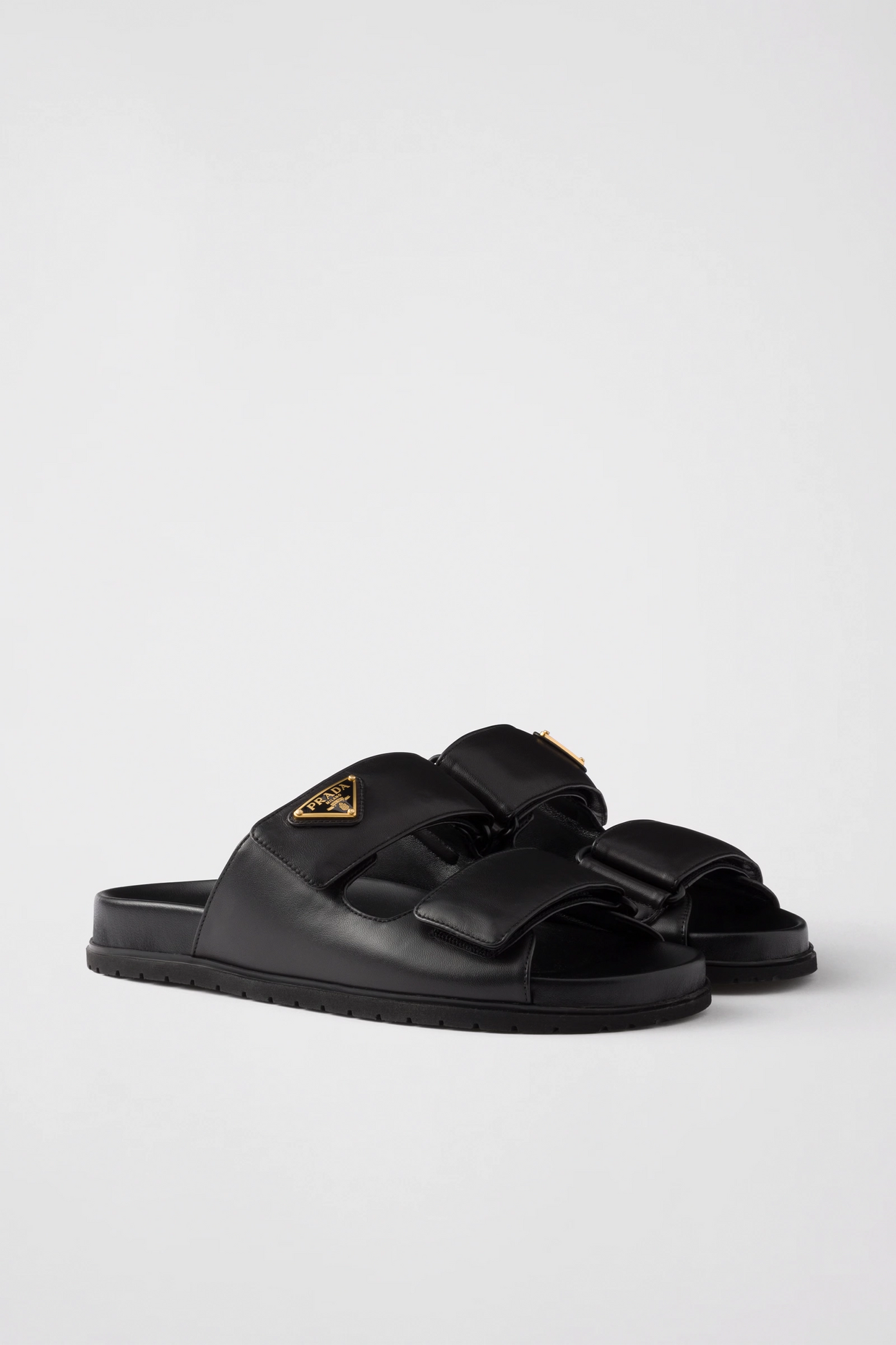 Nappa leather slides