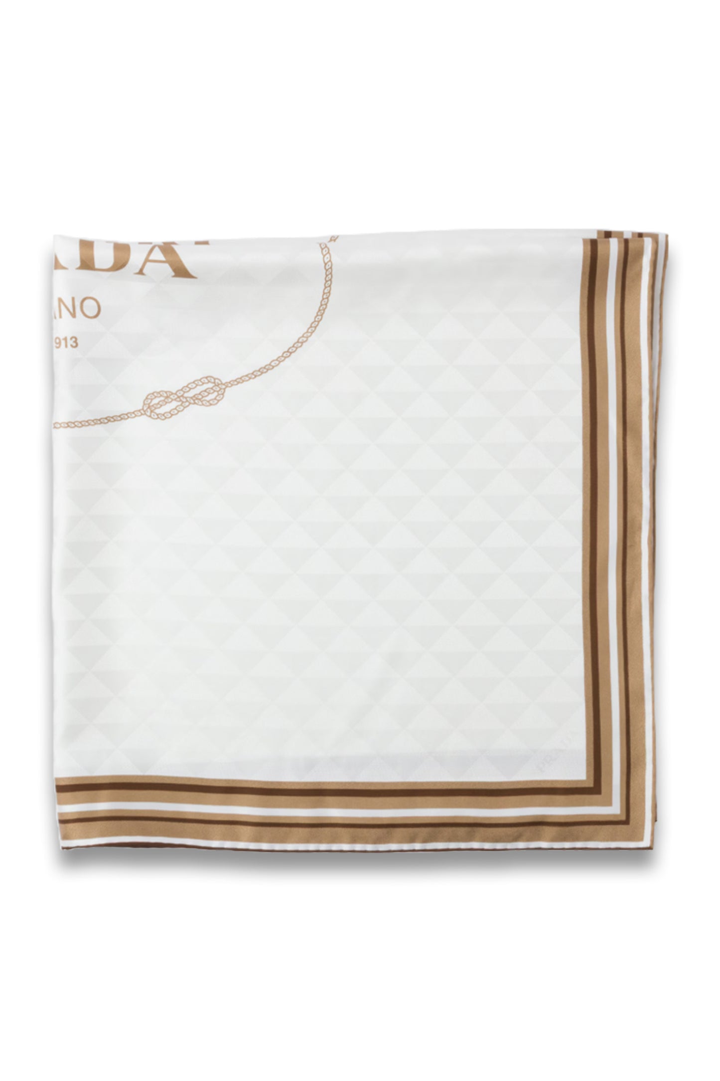 Printed Silk Twill Jacquard Scarf
