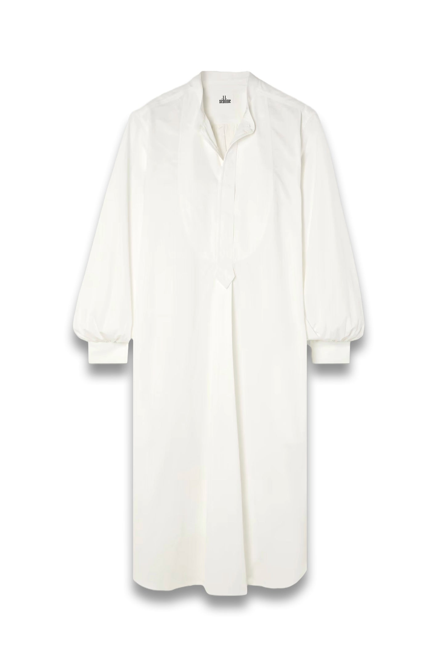 Painter's Smock Cotton-poplin Midi Shirt Dress